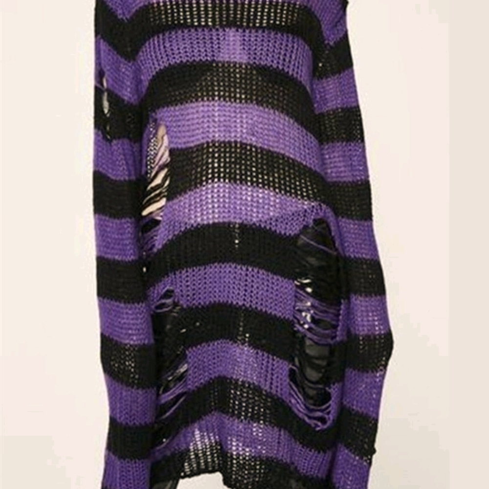 Green/black Distressed Oversize Sweater nwot - Picture 6 of 15